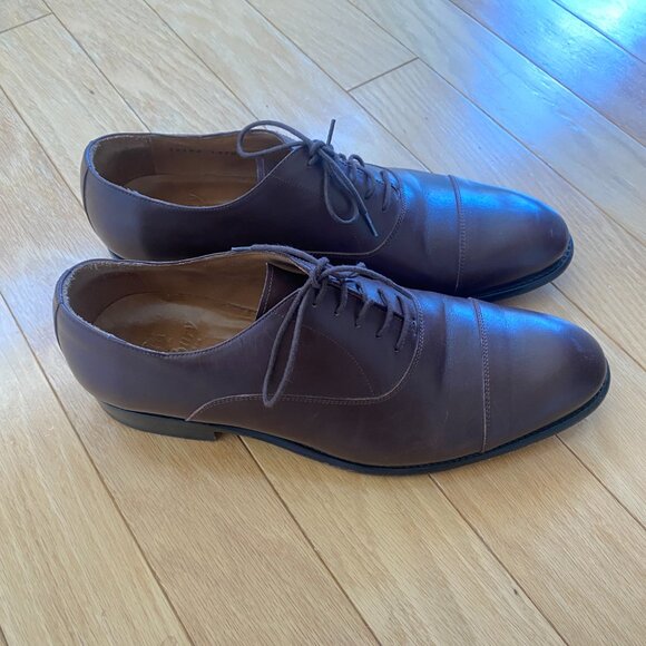 Finsbury Size US10/UK9/EU43 Brown Leather Oxford Dress Shoes Men - Picture 3 of 10